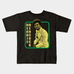 Herbie Hancock-- Retro Jazz Music Fan Design Kids T-Shirt